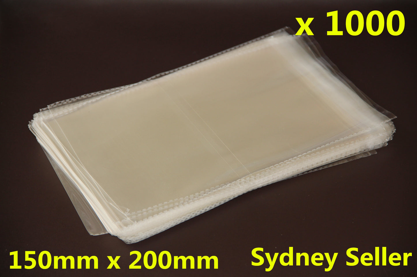 1000/2000x 15x20cm Self Adhesive Resealable Cello Bags Clear Plastic Packaging