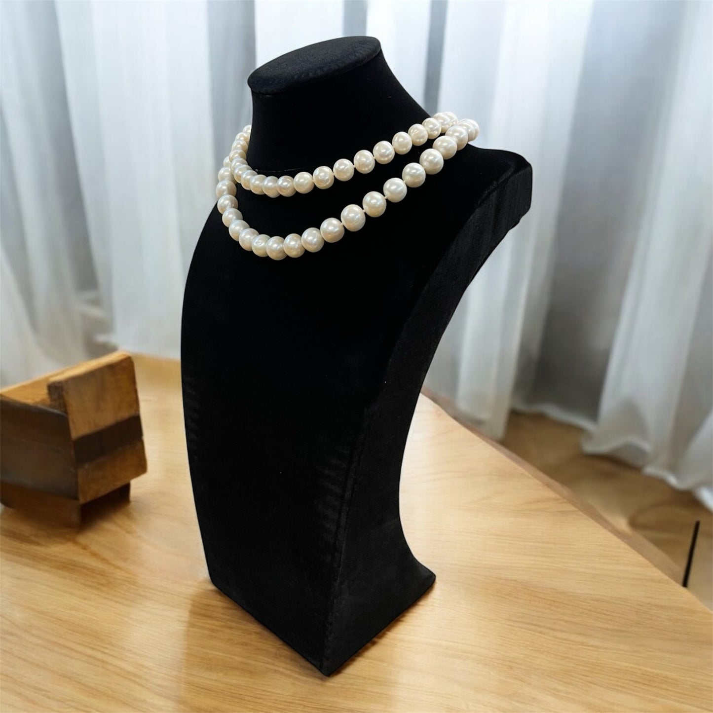 Black Velvet Necklace Display Mannequin