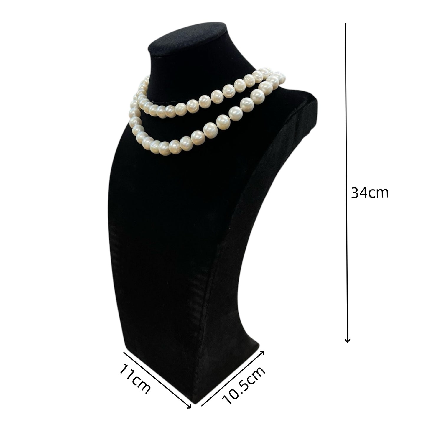 Black Velvet Necklace Display Mannequin