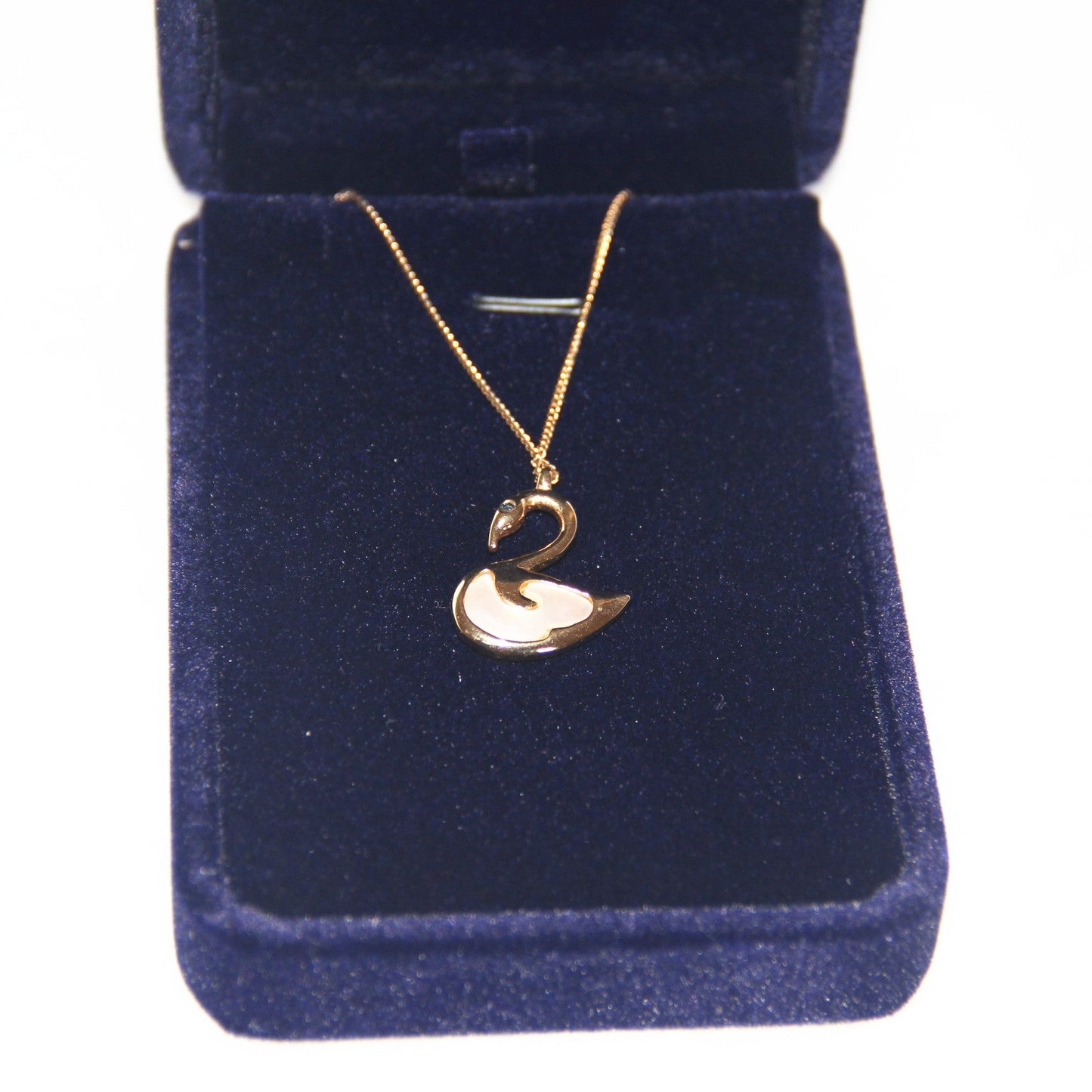 10x Blue Velvet Necklace Gift Box