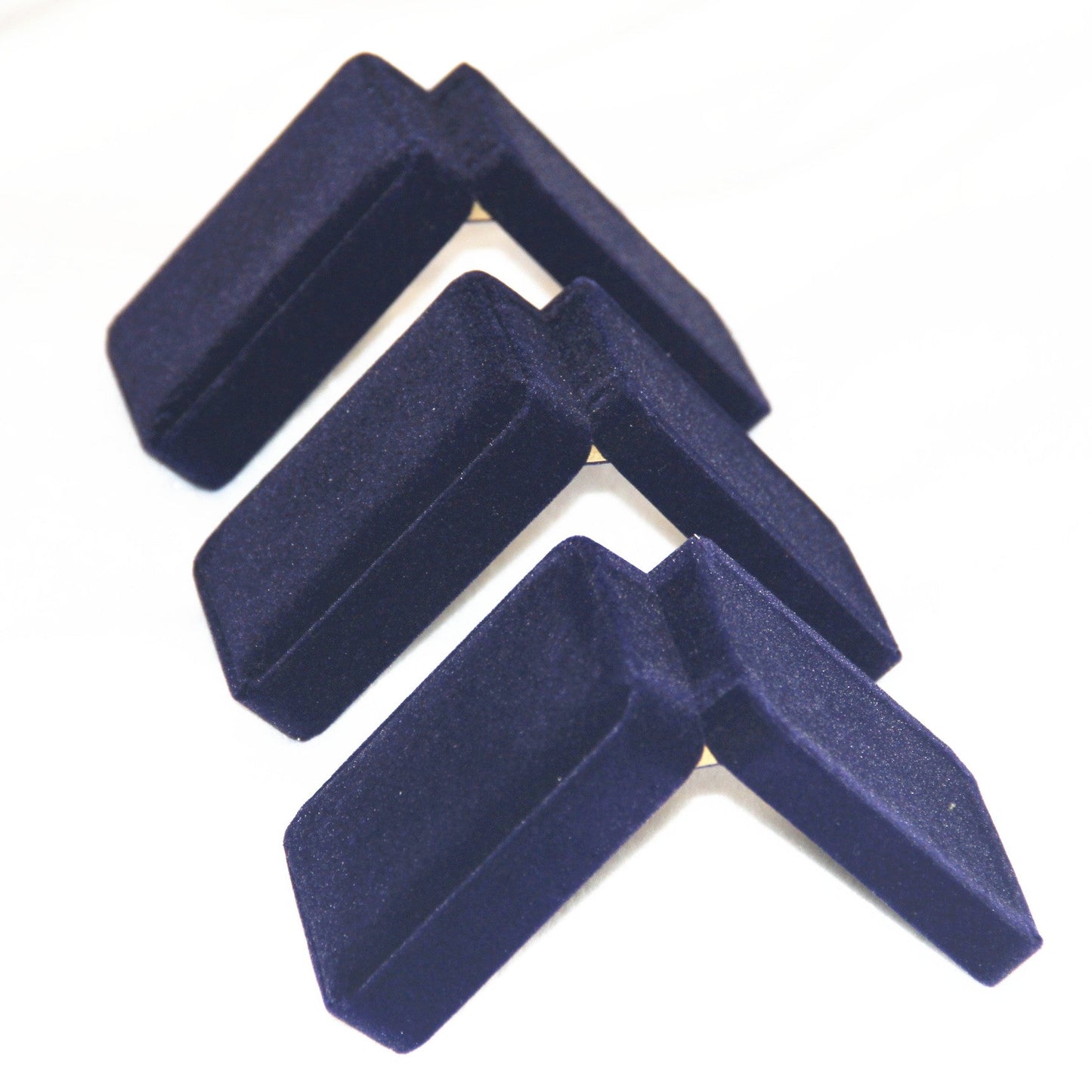 10x Blue Velvet Necklace Gift Box