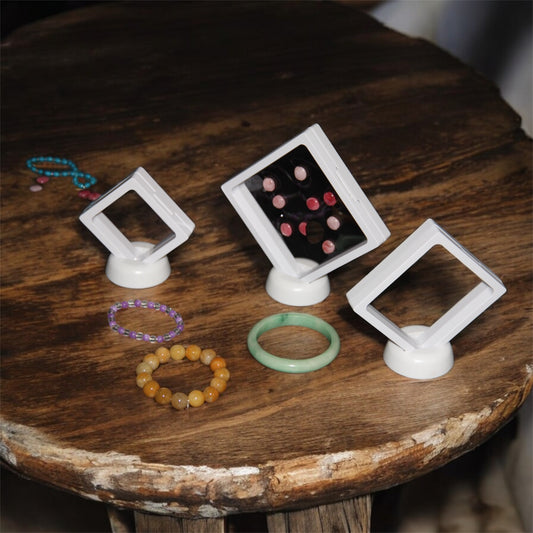 White 3D Jewellery Display Stand - Showcase & Storage Box for Jewellery Charms and Hairpins