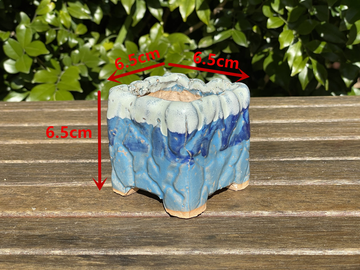 Square ceramic pots/set breathable succulent cactus planter
