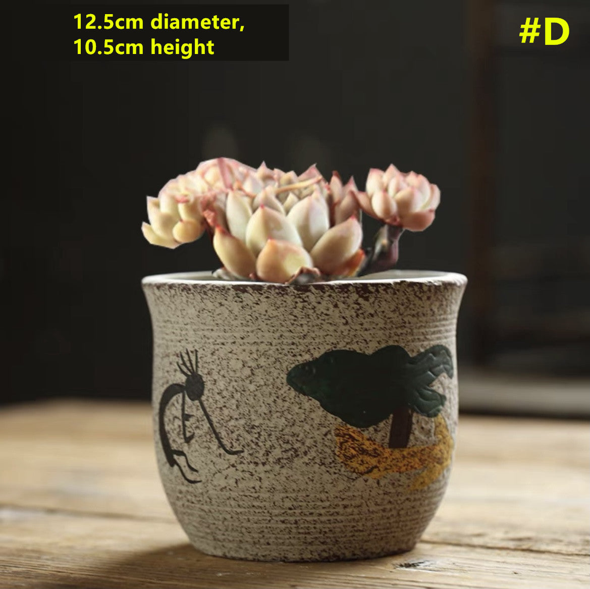 Vintage-Inspired Clay Pottery Pots - Creative and Breathable Succulent & Cactus Planters