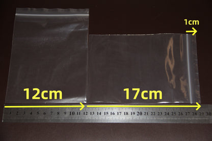 Plastic Bags for Reclosable Storage and Packing Pouches Zipper Lock White Clear