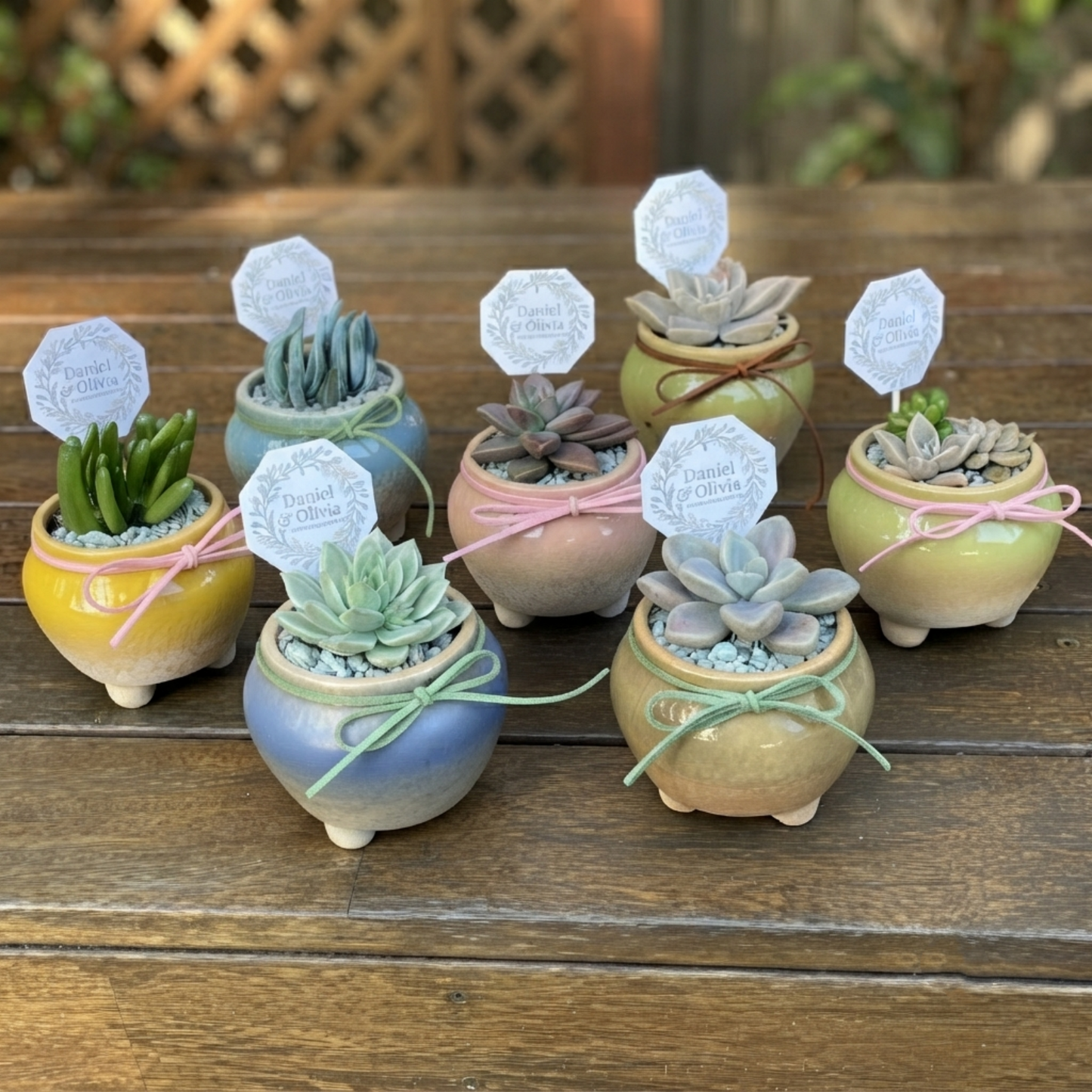 Succulent Wedding Favour