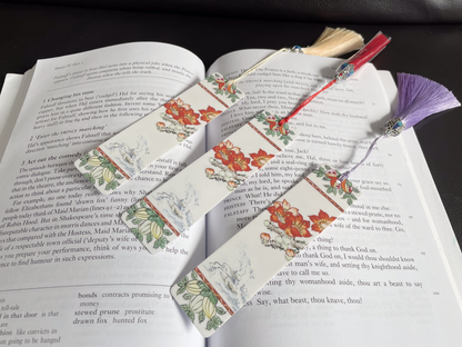 Guangcai Art Ceramic Pottery Bookmark Handmade