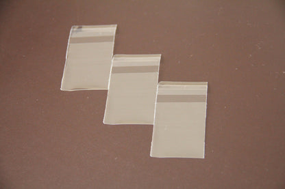 2000/3000x Clear Resealable Cello Bags 32x40mm | Small Self Seal Plastic Pouch for Jewellery Packaging