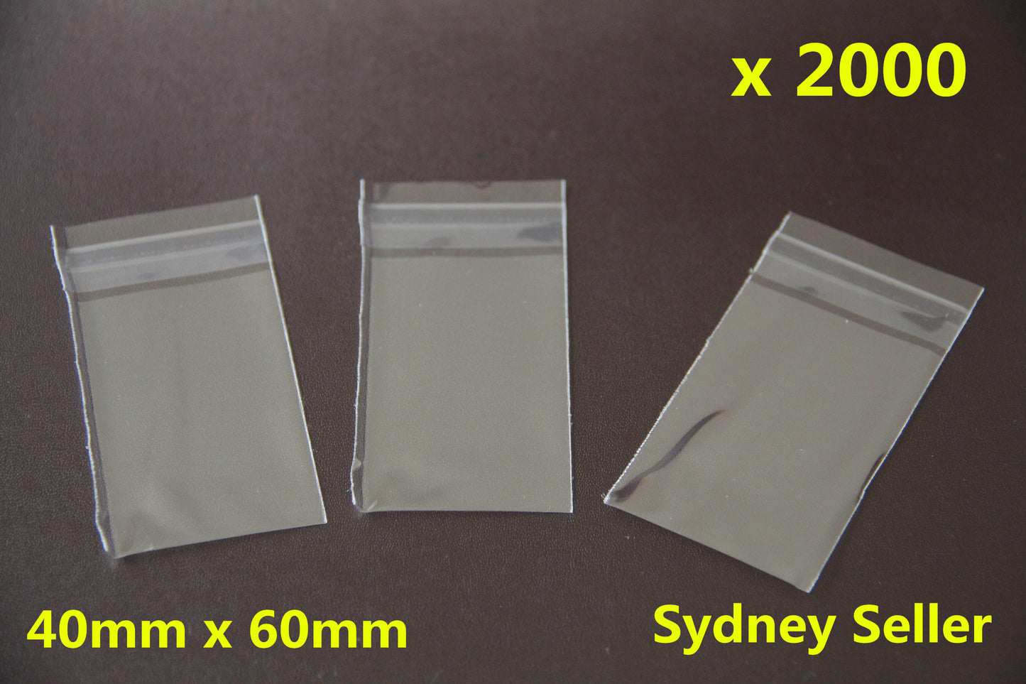 2000/3000x Clear Resealable Cello Bags 40x60mm | Small Self Seal Plastic Pouch for Jewellery Packaging
