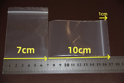 Plastic Bags for Reclosable Storage and Packing Pouches Zipper Lock White Clear