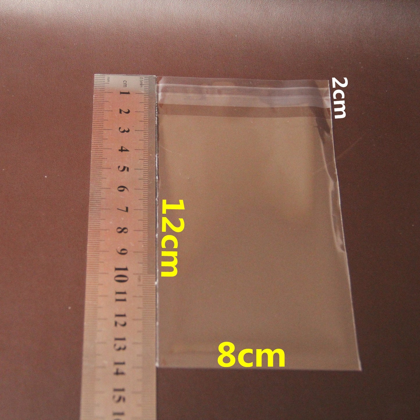 1000/2000x Clear Self Seal Cello Bags 8x12cm Resealable Adhesive Plastic Packaging