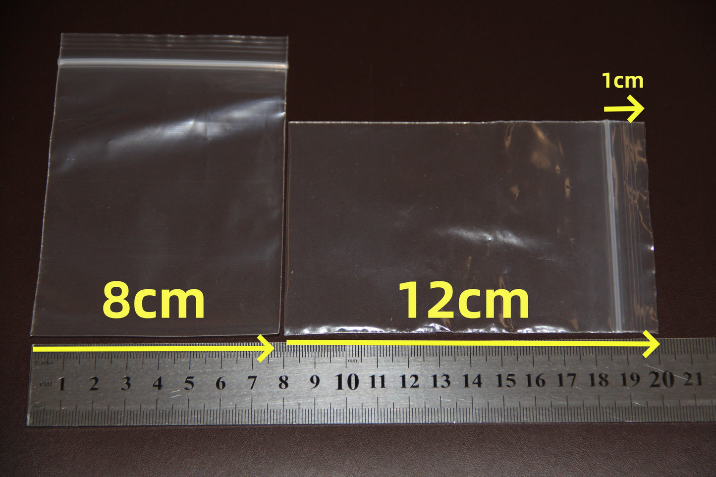 Plastic Bags for Reclosable Storage and Packing Pouches Zipper Lock White Clear