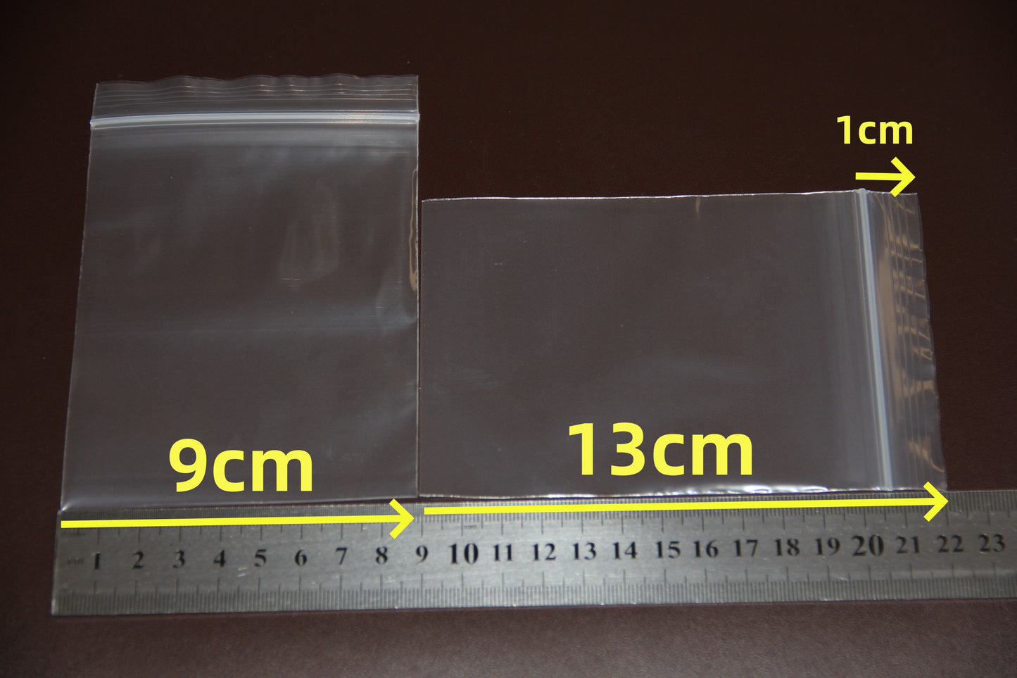 Plastic Bags for Reclosable Storage and Packing Pouches Zipper Lock White Clear