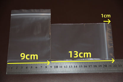 Plastic Bags for Reclosable Storage and Packing Pouches Zipper Lock White Clear