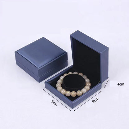 Luxurious Blue Jewellery Boxes - Elegant Brushed Texture - Premium PU Leather - Gift Packaging Set