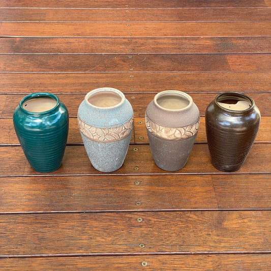 Ceramic Succulent Pot Set with Drainage Hole – 4 Pots