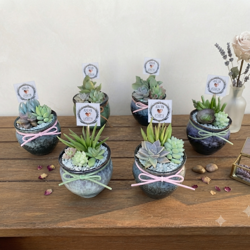 Succulent Wedding Favour Only Local Pickup