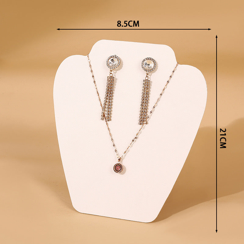 Elegant Jewellery Display Prop Stand for Necklaces & Earrings – Minimalist Portrait Design