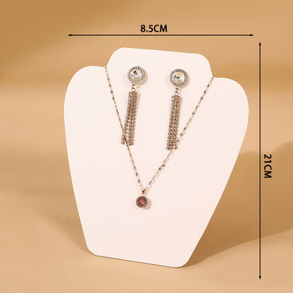 Elegant Jewellery Display Prop Stand for Necklaces & Earrings – Minimalist Portrait Design