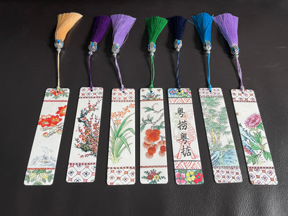 Guangcai Art Ceramic Pottery Bookmark Handmade