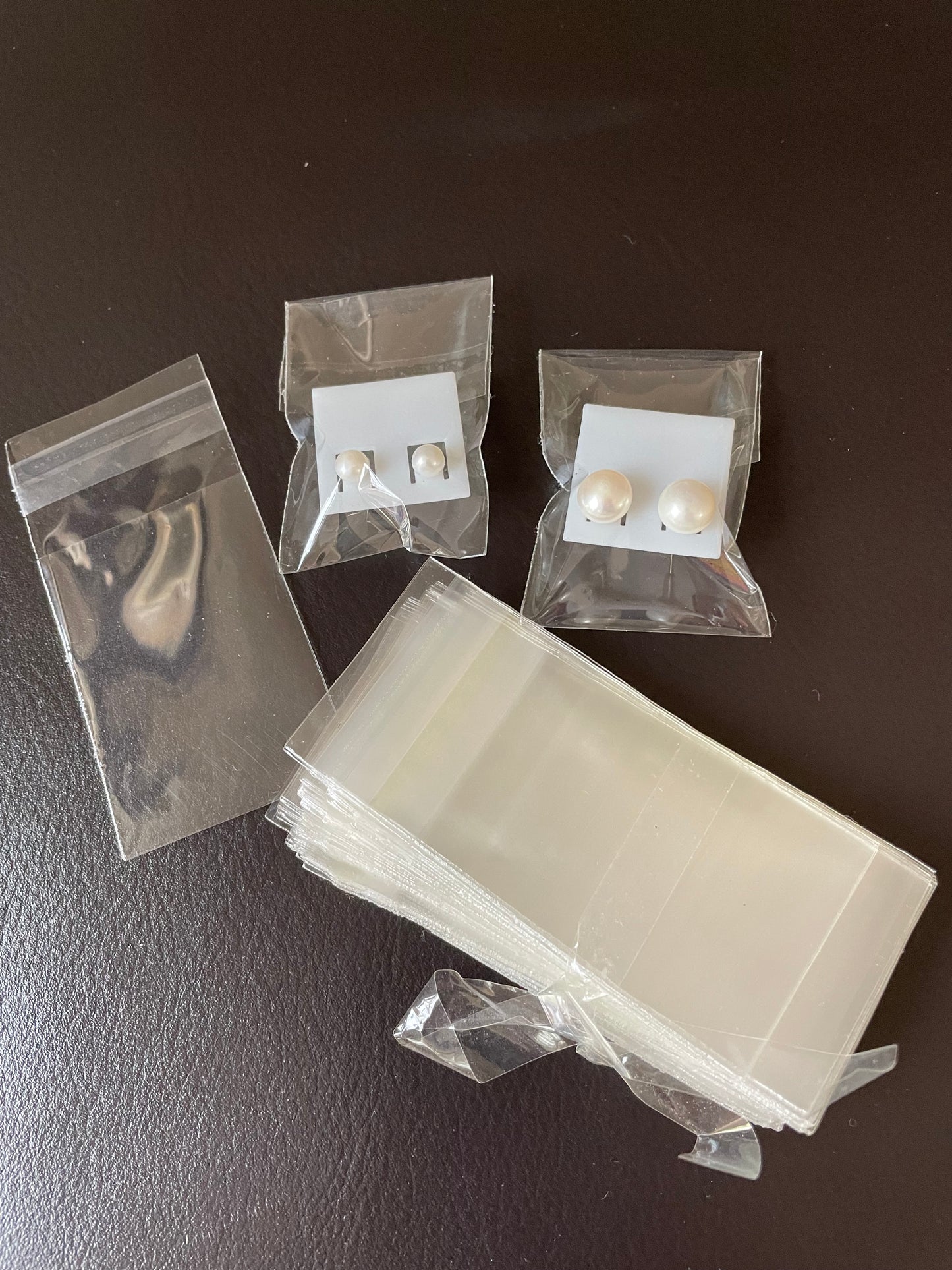 2000/3000x Clear Resealable Cello Bags 32x40mm | Small Self Seal Plastic Pouch for Jewellery Packaging