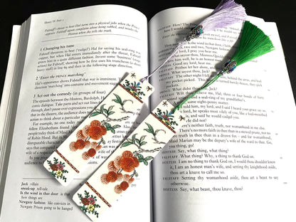 Guangcai Art Ceramic Pottery Bookmark Handmade