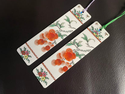 Guangcai Art Ceramic Pottery Bookmark Handmade