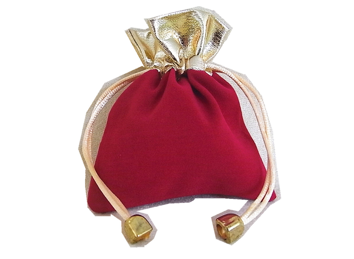 50 Elegant Red/Black Velvet Pouches with Gold Accent - Wedding, Christmas, Jewellery Gift Bags