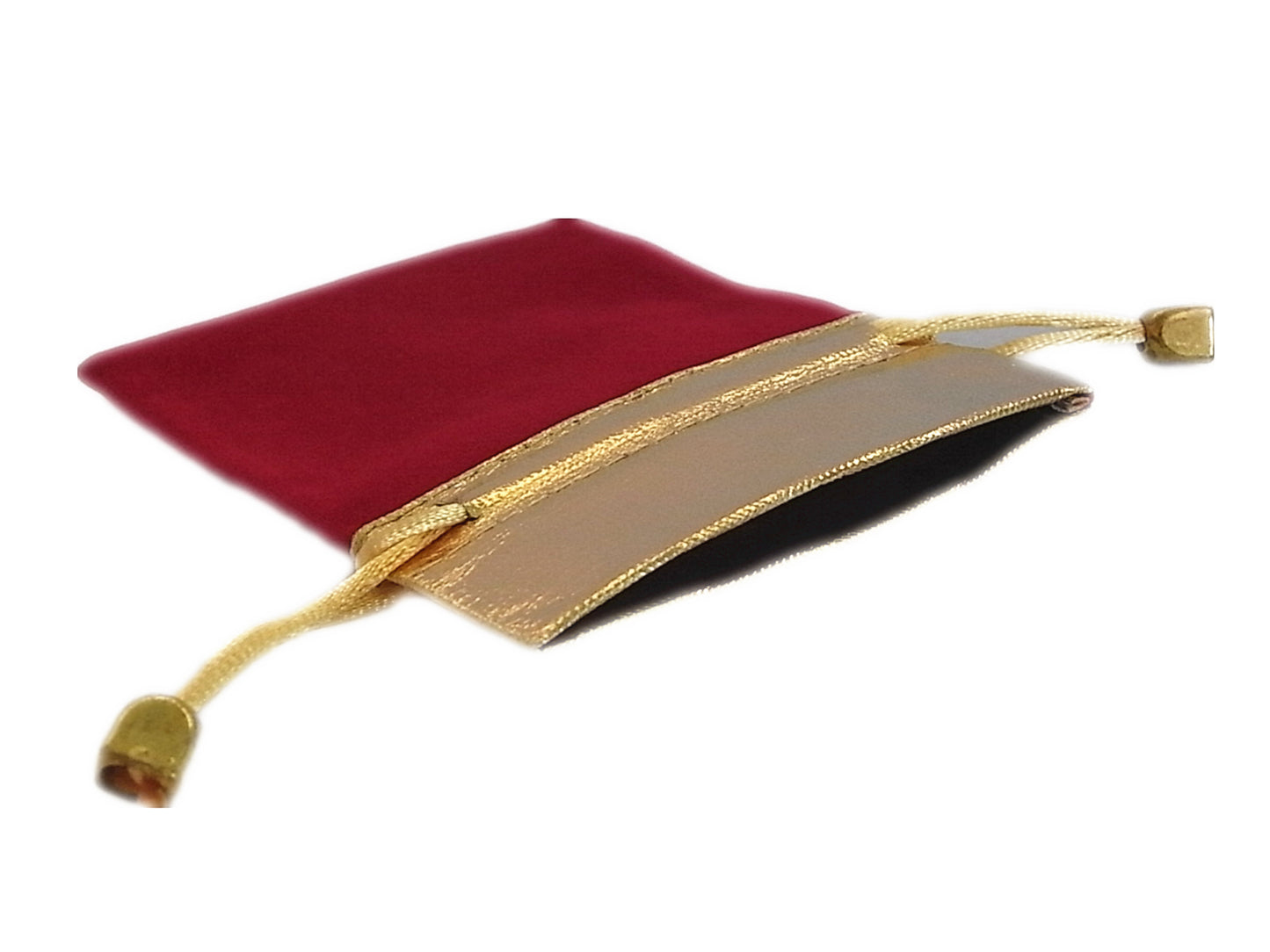 50 Elegant Red/Black Velvet Pouches with Gold Accent - Wedding, Christmas, Jewellery Gift Bags