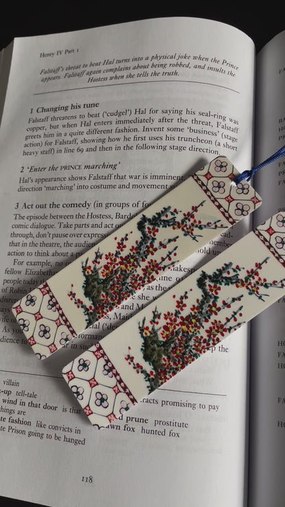 Guangcai Art Ceramic Pottery Bookmark Handmade