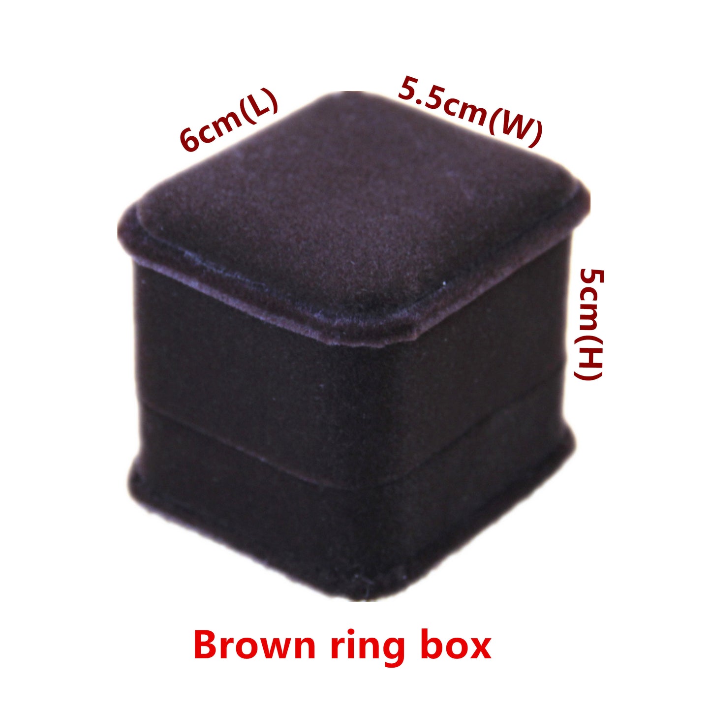 Brown Velvet Jewellery Boxes - Gift Packaging Set - Necklace Ring Pendant Bracelet Gift Boxes