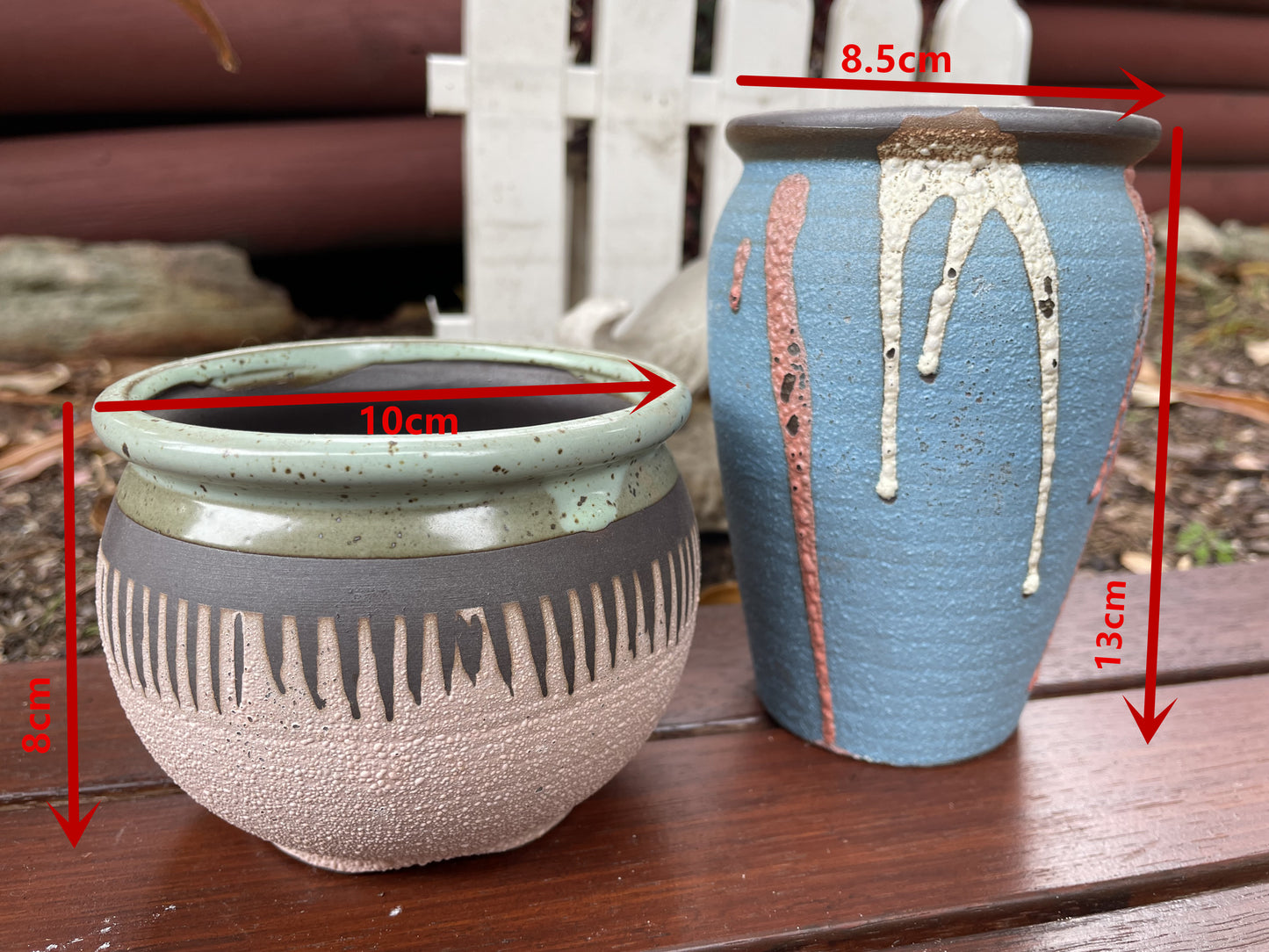 Ceramic Pots Set Succulent Cactus Planter Draining Hole Breathable Clay Pots