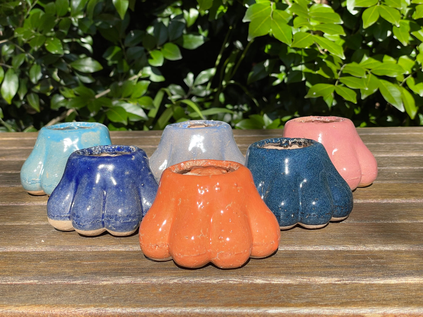 Ceramic pots claw shaped succulent planter