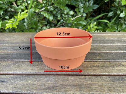 20x Outdoor Garden Patio Round Terracotta Plastic Pots Succulent Flower Planters