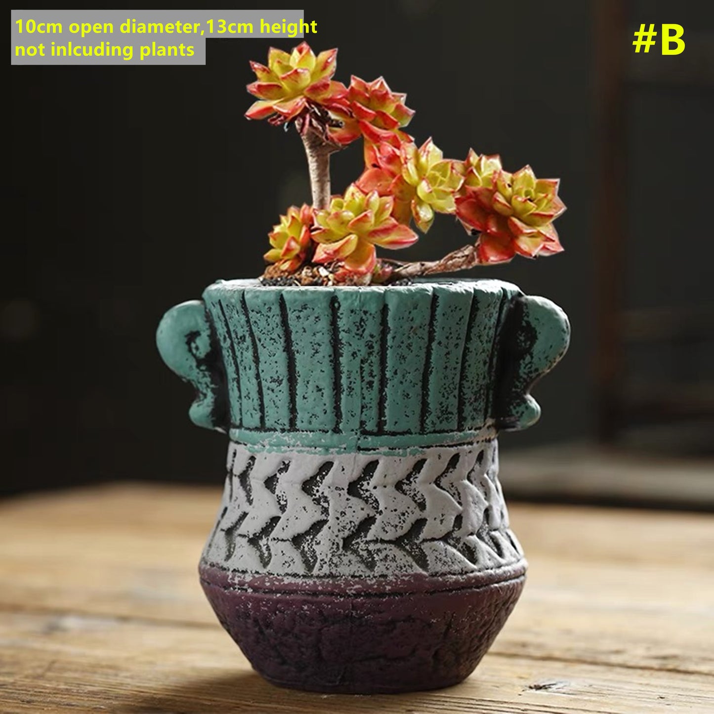 Vintage-Inspired Clay Pottery Pots - Creative and Breathable Succulent & Cactus Planters