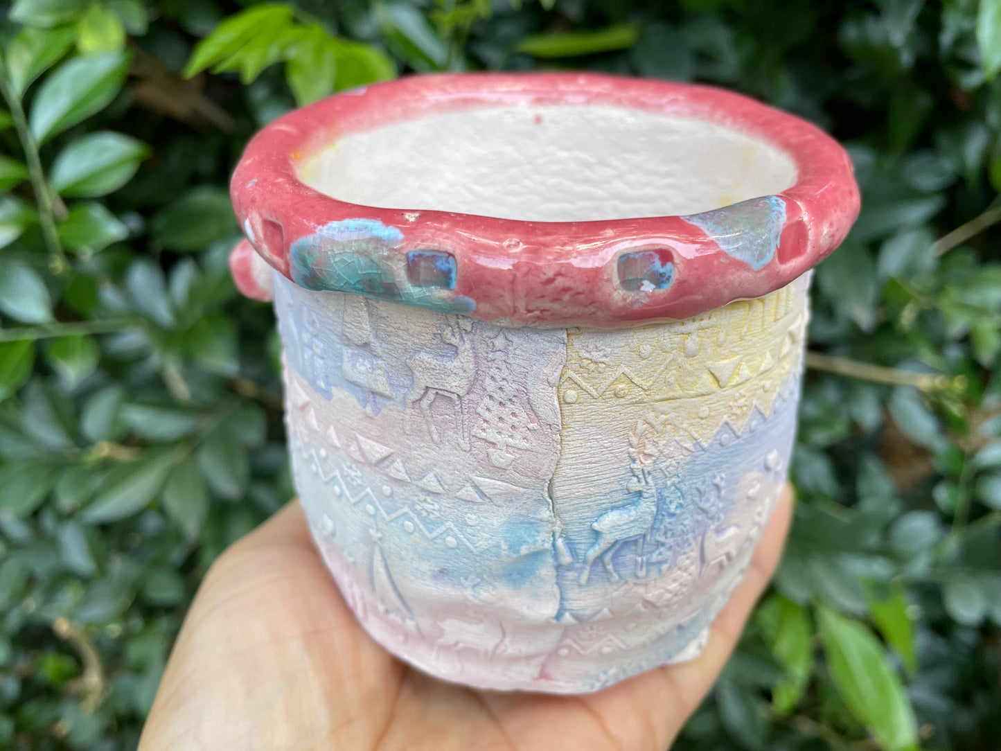 Handmade Christmas pots