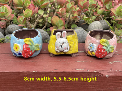 Strawberry Rabbit Pot 3D