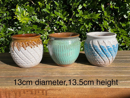 Ceramic Pot Succulent Cactus Planter Draining Hole at the Bottom Breathable Planter