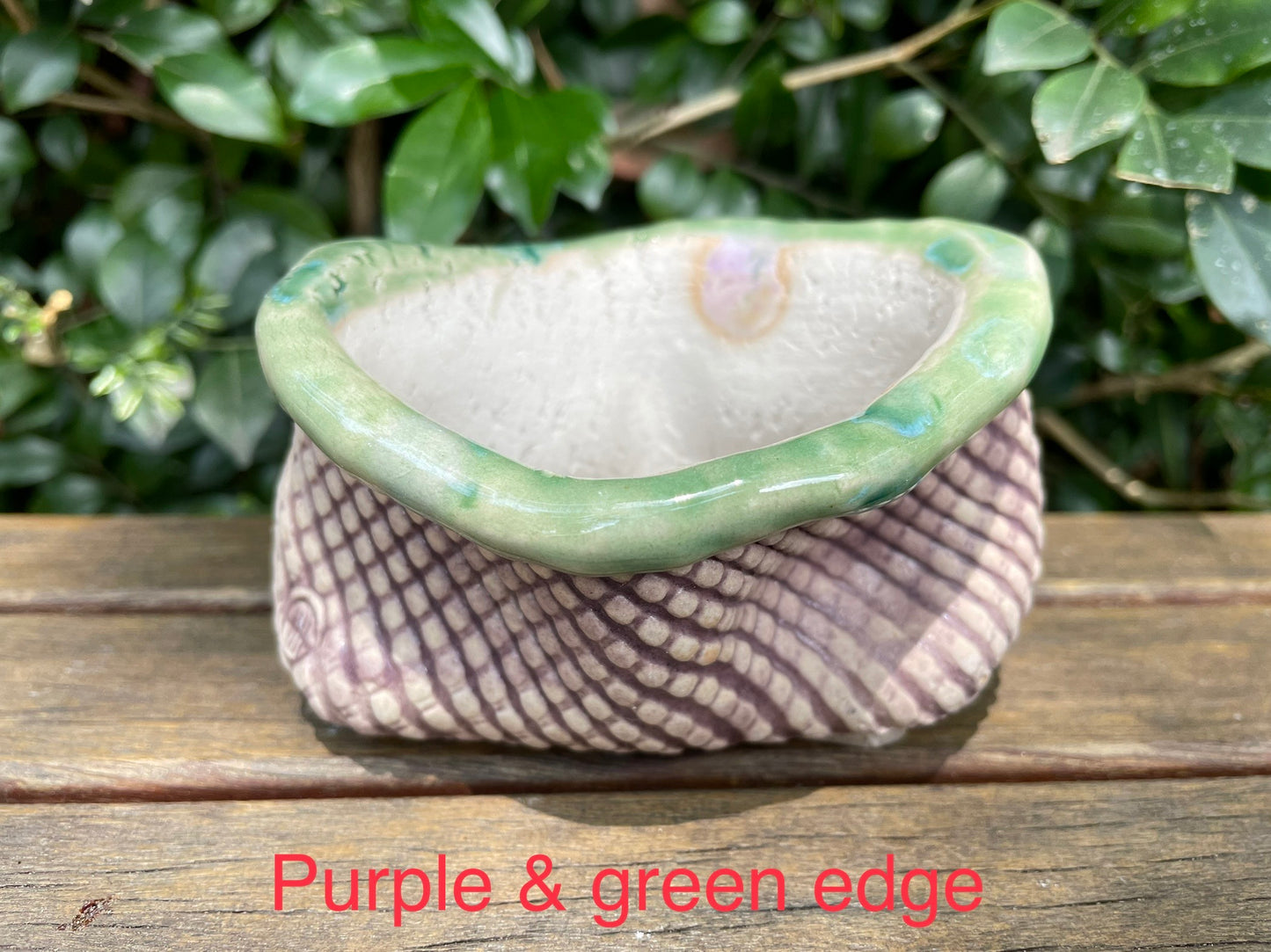 Handmade pot succulent planter pastel light colour draining hole at bottom Home office table decoration gift ideas