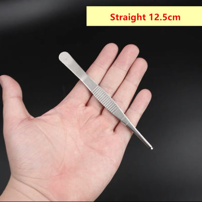 Aquarium Fish Tank Stainless Steel Straight Tongs Plant Tweezers 12-29.5cm AU