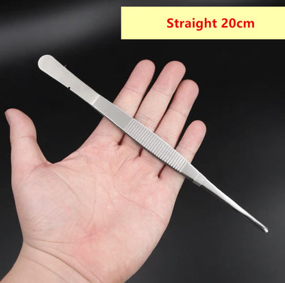 Aquarium Fish Tank Stainless Steel Straight Tongs Plant Tweezers 12-29.5cm AU